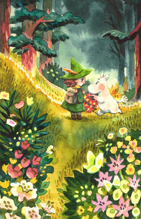 Snufkin and Moomin